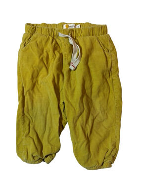 Baby Boden Yellow Corduroy Pull On Pants Puppy Pocket 12 18M